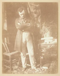 Pan Robertson, zastępca redaktora The Witness, ok. 1930 r. 184344. Twórcy: David Octavius Hill, Robert Adamson, Hill & Adamson.