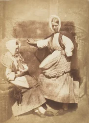Newhaven Fishwives, 1843-47. Twórcy: David Octavius Hill, Robert Adamson, Hill & Adamson.
