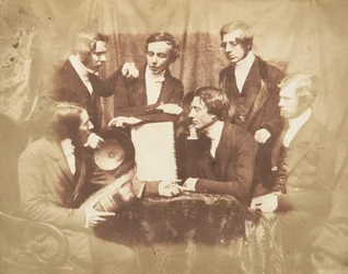 Prof. Fraser, Rev. Welsh, Rev. Hamilton i Three Other Men, 1843-47. Twórcy: David Octavius Hill, Robert Adamson, Hill & Adamson.