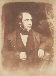Wielebny George Lewis, Dundee, 1843-47. Twórcy: David Octavius Hill, Robert Adamson, Hill & Adamson.