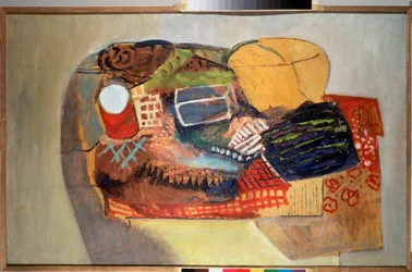 Martwa natura. Obraz Davida Pietrowicza Sterenberga (1881-1948), olej na płótnie