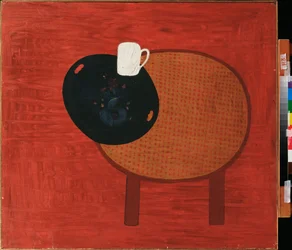 Rouge et blanc (Czerwony i biały) - Obraz Davida Pietrowicza Sterenberga (1881-1948), olej na płótnie, około 1920 r. - Sztuka rosyjska, XX-wieczna awangarda, martwa natura - Muzeum Sztuki Dalekiego Wschodu, Chabarowsk (Rosja)
