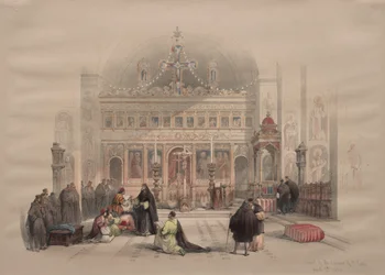 Kaplica klasztoru św Saby, 1839.