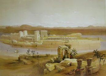 David Roberts Wyspa Świątynna Philae