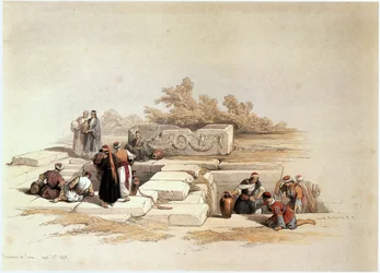 Fontanna w Canaa, Dolina Jesreel (grawerunek)