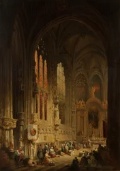 Wnętrze katedry, 1822 lub 1829