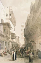 Meczet El Mooristan, Kair, z dzieła Egipt i Nubia, t. 3