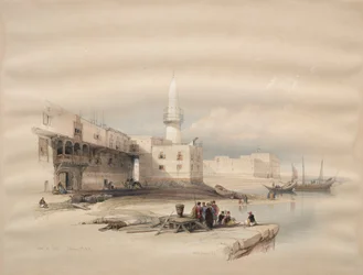 Nabrzeże w Suezie, 1839.