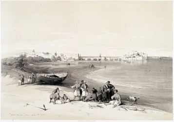 Sydon (Said), rysunek wykonany 28.04.1839 w „Ziemi Świętej”, Londyn 1849
