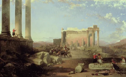 Ruiny Świątyni Słońca w Baalbeku, 1861