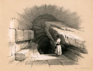 Górna fontanna Siloam, 1855.