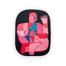 Nuclearus 2, 2023 (farba i kolaż)