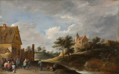 Pejzaż z tańczącymi chłopami, ok. 1930 r. 1645-1650.