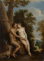 Adam i Ewa w raju, 1650.