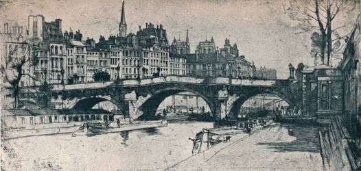 Pont Neuf: płyta pierwsza z zestawu Paris, 1904
