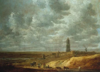 Chłopi biesiadują i tańczą w pobliżu Drij Toren