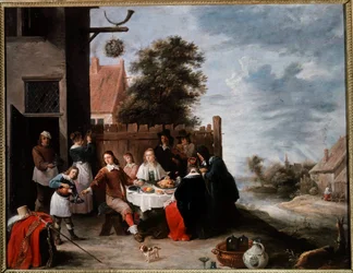 Święto dziecka marnotrawnego Obraz Davida Teniersa II młodego (1610-1690)