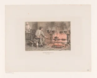 Przybory kuchenne, XIV wiek sprzęt kuchenny. (XIV wiek) (tytuł na obiekcie)