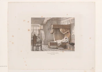 Sypialnia, XIII wiek Sypialnia. (XIII wiek) (tytuł na obiekcie)