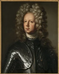 Hrabia Carl Gustaf Rehnskiold - Portret hrabiego Carla Gustafa Rehnskioelda (1651-1722), autorstwa Kraffta, Davida, von (1655-1724). Olej na płótnie. Wymiar: 74x60 cm. Muzeum Narodowe w Sztokholmie