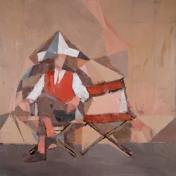Marcel Broodthaers 27, 2025 (olej na płótnie)