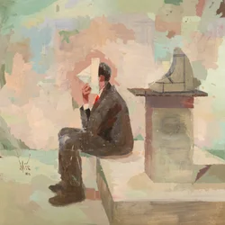 Marcel Duchamp 20, 2023 (olej na płótnie)