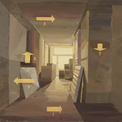Musée des Aigles Modernes 19, 2024 (olej na płótnie)