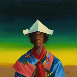 Robert Filliou 30 (Métis), 2023 (olej na płótnie)