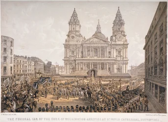 Pogrzeb księcia Wellington, katedra św. Pawła, City of London, 18 listopada 1852 r.