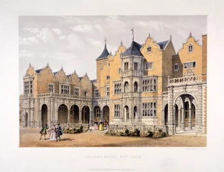 Holland House, Kensington, Londyn, ok. 1850