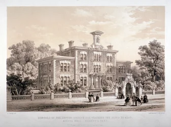 Szkoły Towarzystwa Londyńskiego do nauczania osób niewidomych, Avenue Road, Marylebone, Londyn, c1860.
