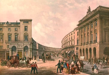 Kwadrant, ulica Regent, ok. 1852 r.