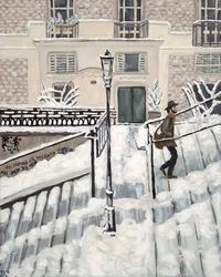 Montmartre Snow, 2017 (akryl na płótnie)