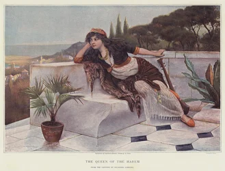 Królowa Haremu (chromolitho)