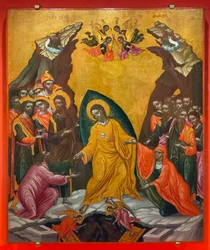 "Zstąpienie Chrystusa do piekieł", ok. 1710 (tempera na drewnie)