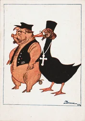 Kułak i Ksiądz, 1922.
