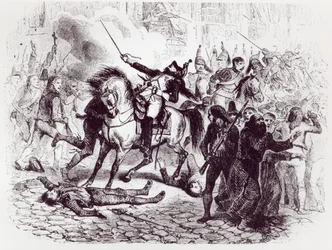 2 maja 1808, Powstanie w Madrycie, z „Histoire de Napoleon” M. de Norvins, 1839