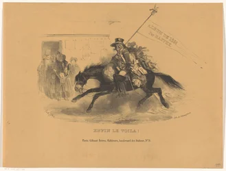 Postillion na koniu Wreszcie le voila! (tytuł na obiekcie) Album de 1836 (tytuł serii na obiekcie)