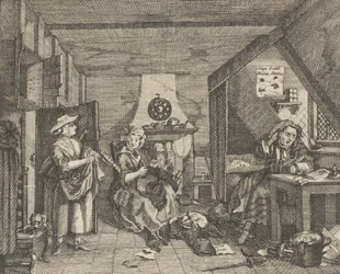Poeta w trudnej sytuacji, ca. 1800.