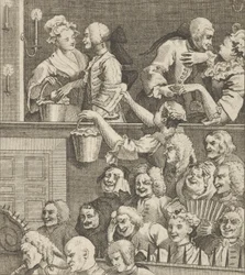 Roześmiana publiczność, ca. 1800.
