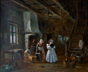 „Wnętrze z figurami”, XIX w.