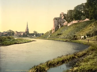 Kidwelly, Carmarthen, Walia, ok. 1890-1900 (odbitka fotochromowa)
