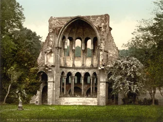Ruiny opactwa Heisterbach, Nadrenia Północna-Westfalia, Niemcy, ok. 1900