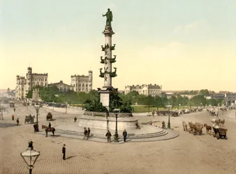 Praterstern, Wiedeń, Austro-Węgry, ok. 1900