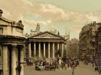 Royal Exchange, Londyn, c.1890-1900 (fotochrom)