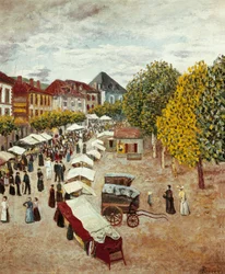 „„ Marsz Dax w Landes ”” Obraz Dario de Regoyos i Valdes (1875-1913) Kolekcja prywatna