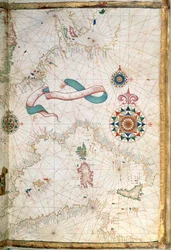 Korsyka, Sardynia i Sycylia, szczegół z atlasu świata, 1565 r.