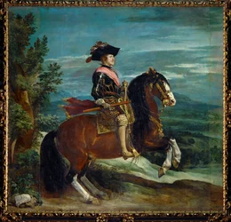 Portret konny króla Filipa IV (obraz na płótnie)