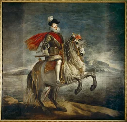Felipe III, król Hiszpanii na koniu (obraz na płótnie)