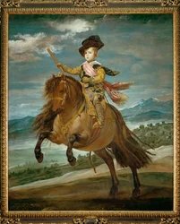 Infante Baltasar Carlos, syn króla Felipe IV i królowej Izabeli, na koniu (obraz na płótnie)